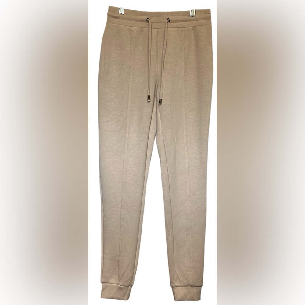 CABLE & GAUGE WOMAN VERY SOFT JOGGERS STONE COLOR XS NWOT